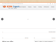 Tablet Screenshot of iconexport.com